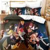 Anime Fairy Tail Natsu Juego de Cama Funda Nórdica Dormitorio Fundas de Edredón Individual Doble King Size Funda de Edredón Textil para el Hogar