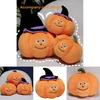 Halloween Theme Cute Hat Pumpkin Plush Toy Doll For Kids And Holiday Decor