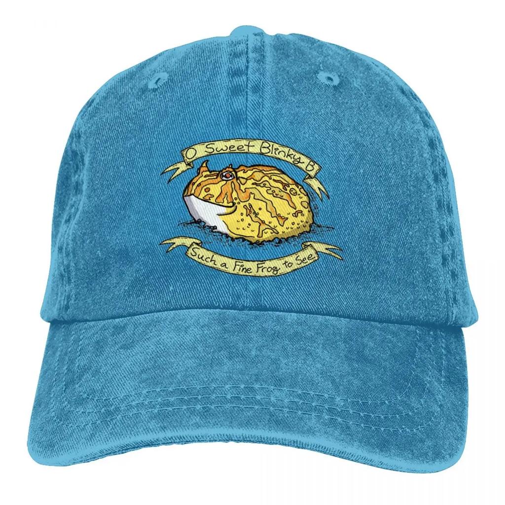 Horned Frogs Baseball Cap Accessories Retro Distressed Denim  Hat Unisex Style Outdoor Summer Caps Hat