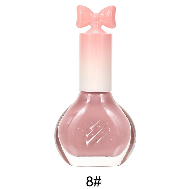 Nail Polish No Bake Oily Fast Drying Non-tearable Nude Color Long Lasting Waterproof Nail Polish