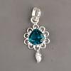 Apatite Gemstone 925 Sterling Silver Handmade Jewelry Women's Pendant 1.80" Gift PP-4-11