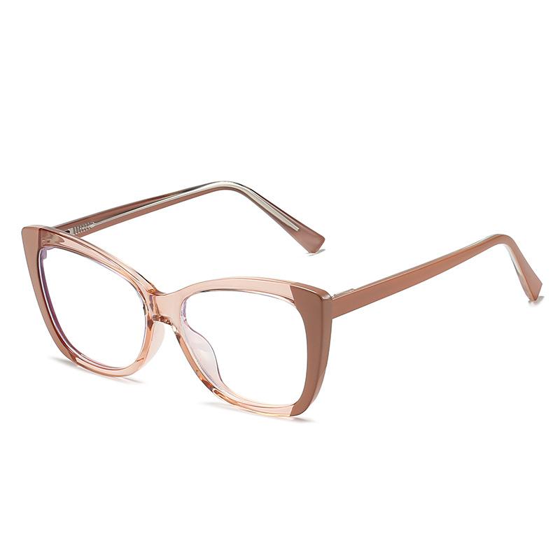 

Tide Tr90 Оправа для очков с большой оправой Внешняя торговля Склад Анти-синий свет Квадратная оправа Кошачий глаз Плоское зеркало Женская regular