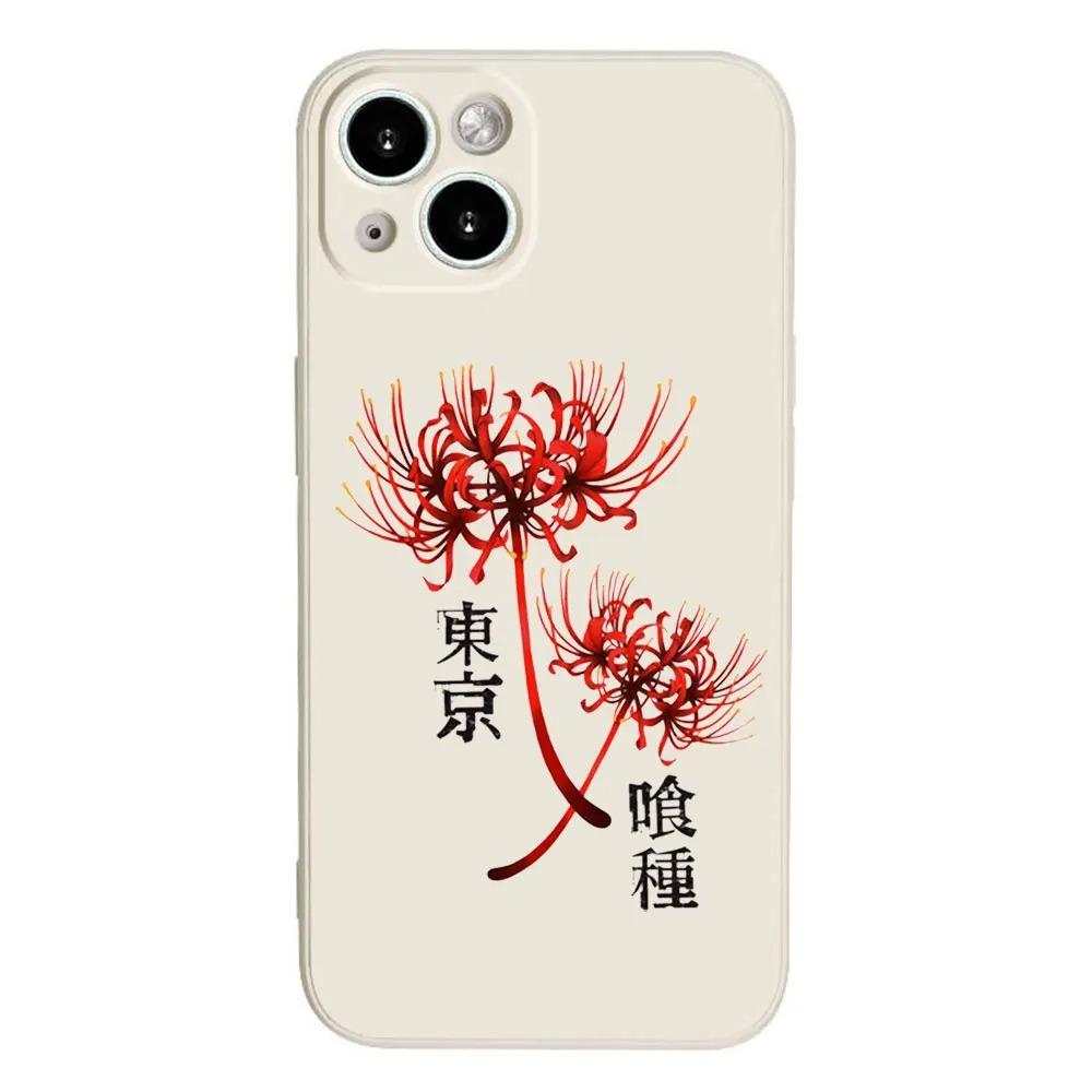 Anime Tokyo Ghoul Phone Case For iPhone 16 15 14 13 12 11 Pro Max XS XR X 7 8 Plus Mini SE Soft TPU Funda
