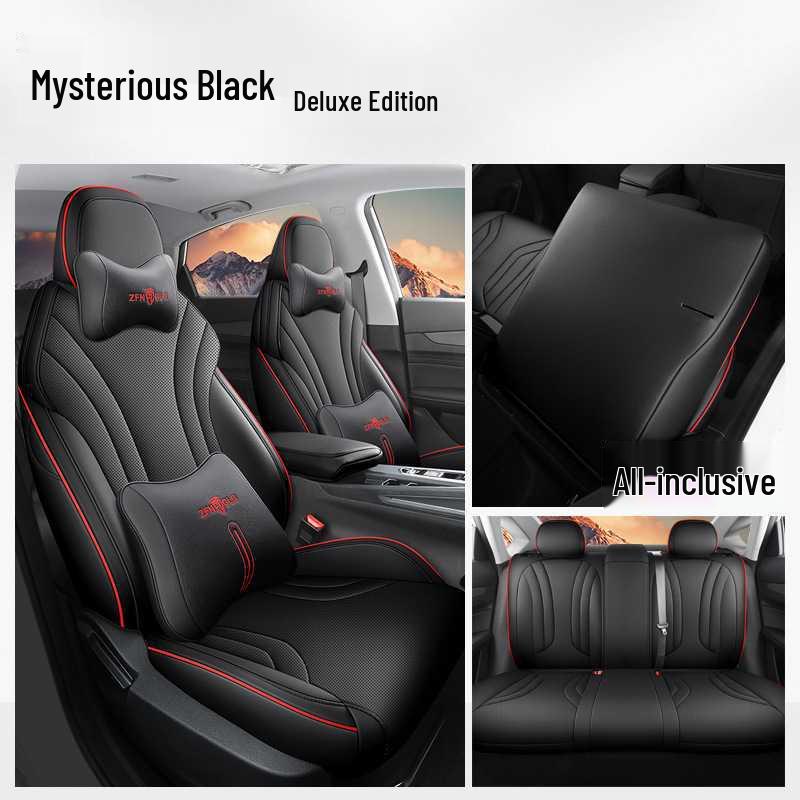 Custom Cartoon Perforated Leather Seat Covers for Geely Binyue L - Compatible with All Models