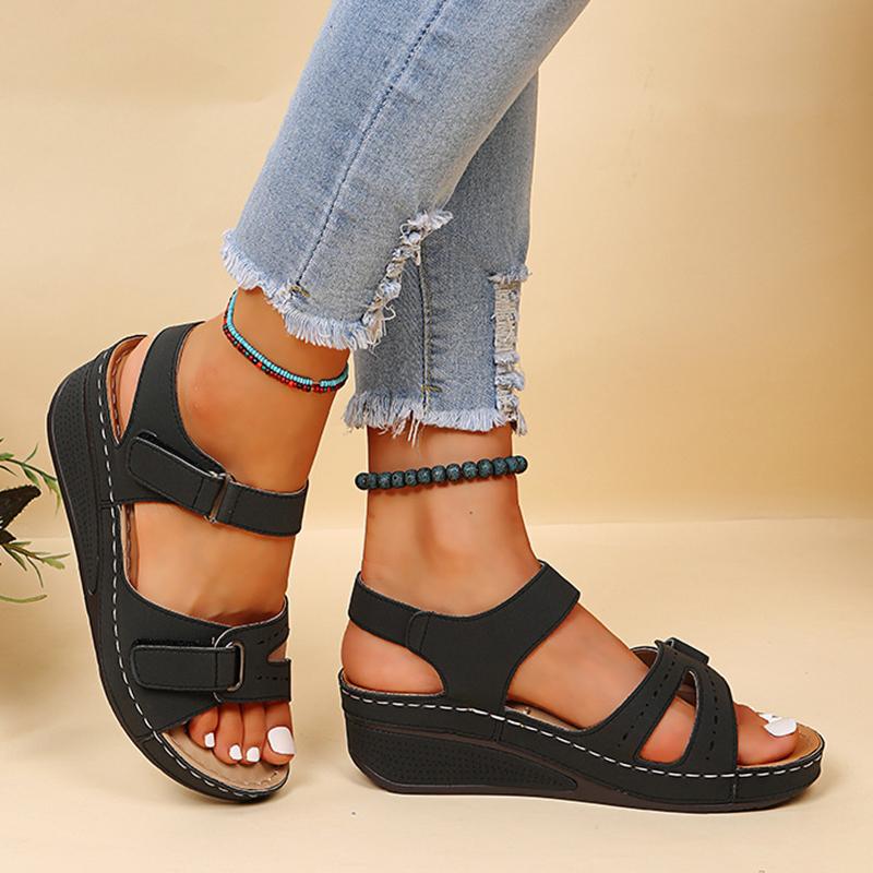 Women Shoes  Summer Sandals Open Toe Sandals Ladies Comfy Sandals Woman Retro Casual Wedge Shoes Lightweight Chaussure Femme