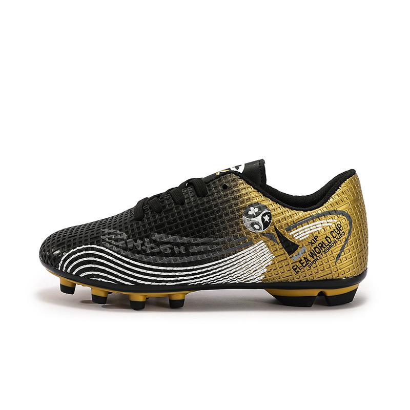 New football shoes men's and women's TF students anti-skid competition children's adult long nails high top AG training shoes MBW507