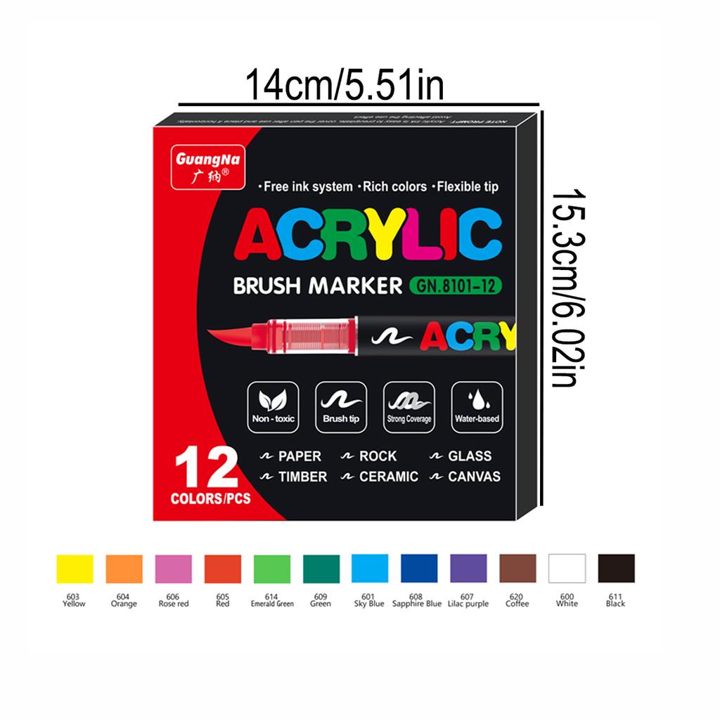 168/120/72/60/48/36/24/12 colors/box Artist Marker Set Direct Liquid Acrylic School Office Decoration Gift and Artwork Coloring