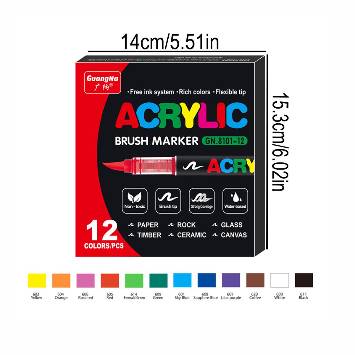 

168/120/72/60/48/36/24/12 colors/box Artist Marker Set Direct Liquid Acrylic School Office Decoration Gift and Artwork Coloring
