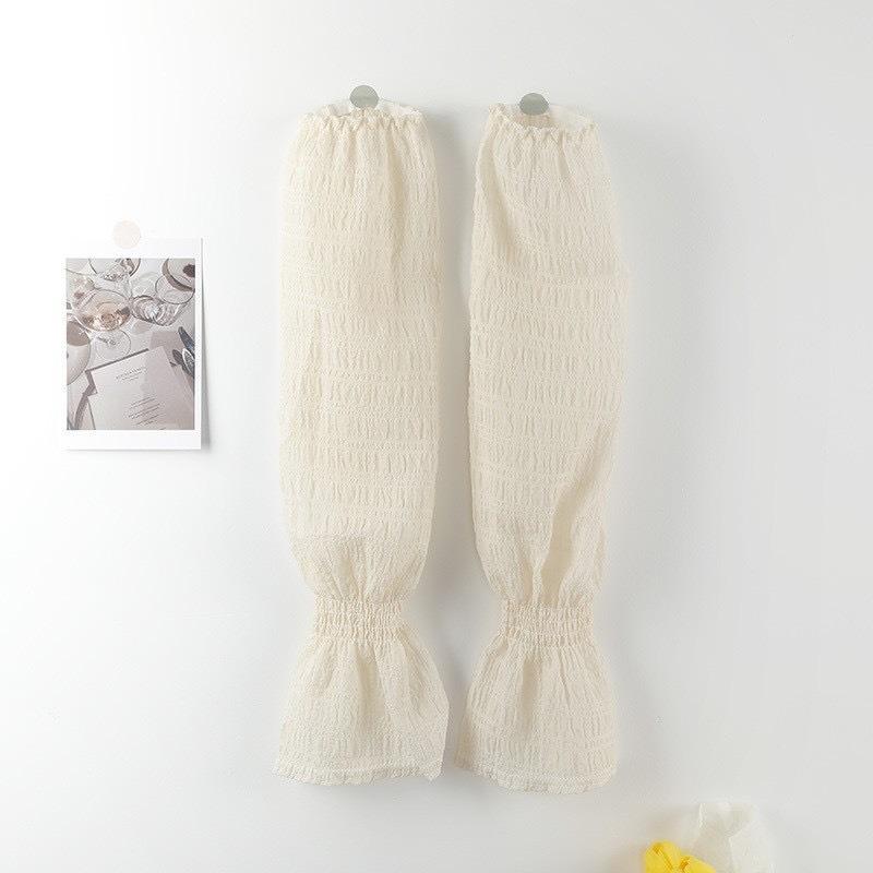 Summer Ice Silk Long Sleeves Anti-Sunburn Arm Cover Women Anti-UV Cycling Arm Sleeve Fingerless Outdoor Girl Loose Lace Sleeves