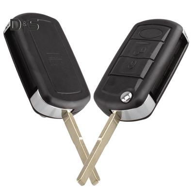 DYS Auto Shop Custodia pieghevole per chiave a 3 pulsanti per Land Rover Range Rover Sport LR3 Discovery 3