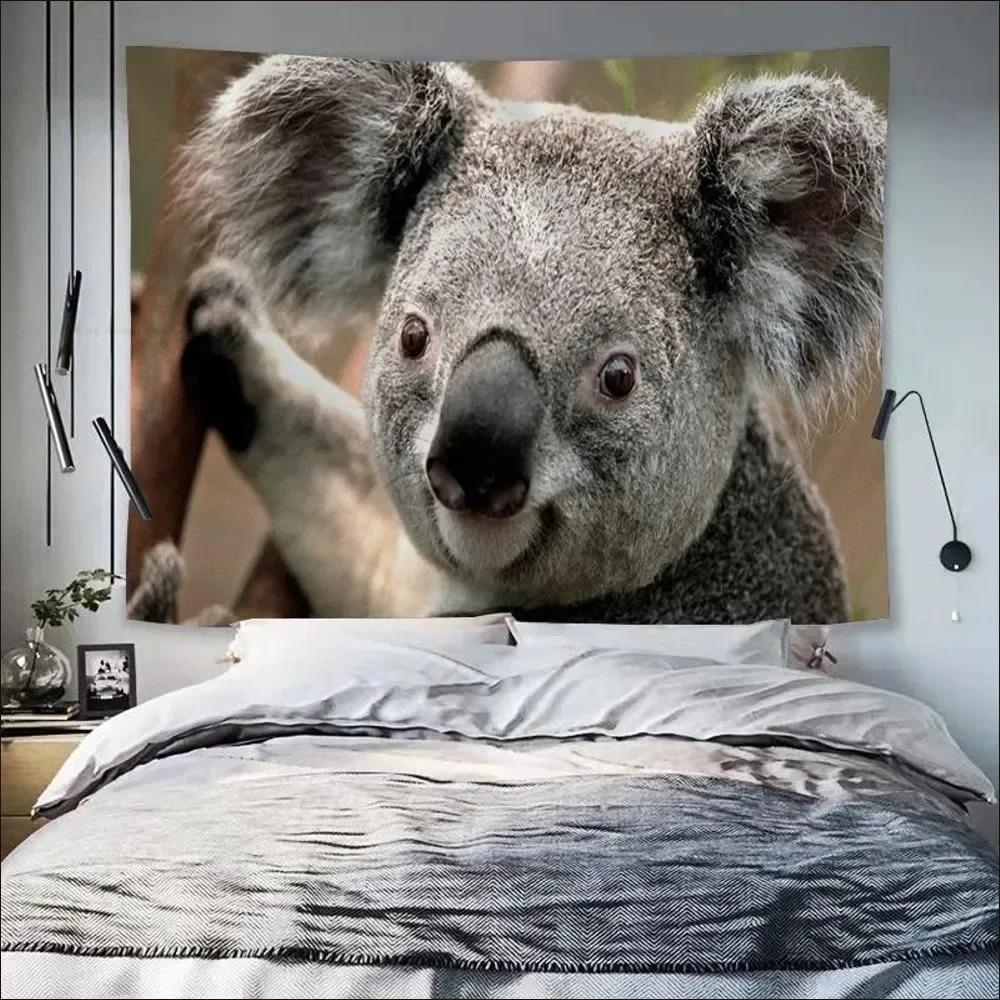 Tier Niedlicher Koala Wanddeko Wandteppich Zuhause Wohnzimmer Wandteppich