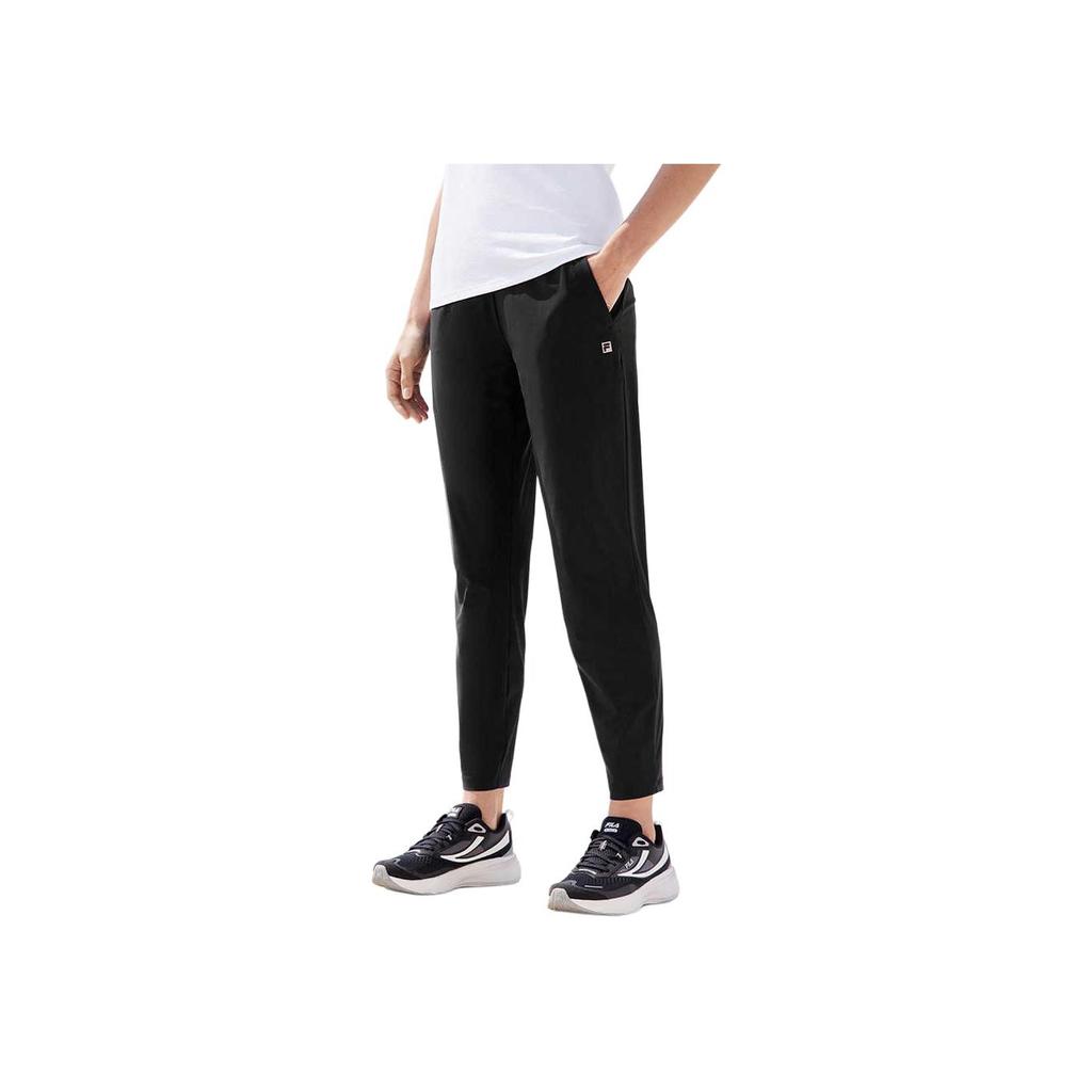 New FILA Fitness Knitted Sweatpants Women's Pitch Black A11W521603F-BK