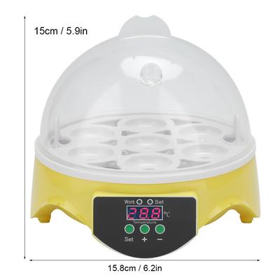 7 Eggs Intelligent Home Chickens Ducks Full Automatic Intelligent Temperature Control Incubator