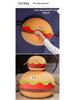 Internet Celebrity Plush Hamburger Pillow - Soft, Creative, and Slow Rebound Sleeping Cushion & Backrest