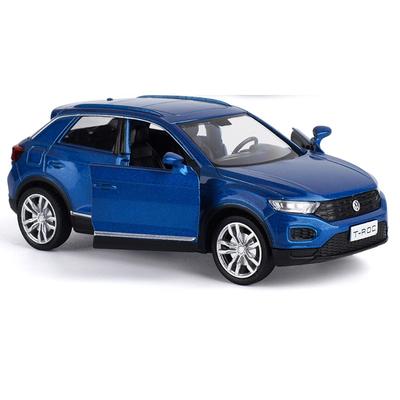 Měřítko 1/36 T-ROC SUV Model auta ze slitiny Diecast Kovová mini vozidla Model auta Simulace Kolekce Dětské hračky Dárek Dekorace