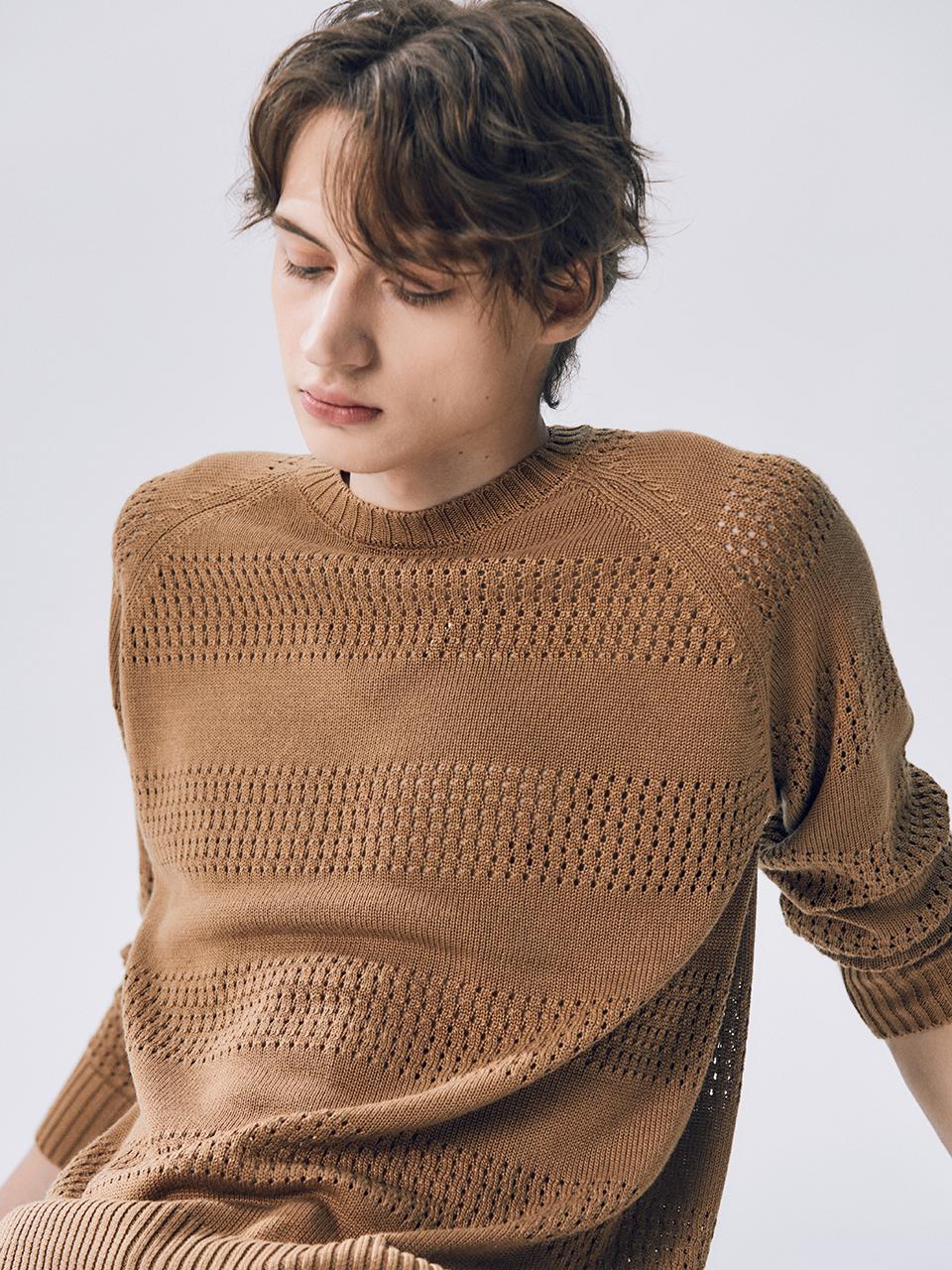 Edward Max Morina Long Sleeve Knitwear Gold L