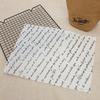 25Pcs/Lot Oilpaper Wrapping Paper for Bread Sandwich Burger Fries/Food-grade Wax Paper Baking Tools Kitchen Gadgets 3 Sizes