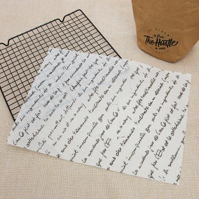 25Pcs/Lot Oilpaper Wrapping Paper for Bread Sandwich Burger Fries/Food-grade Wax Paper Baking Tools Kitchen Gadgets 3 Sizes