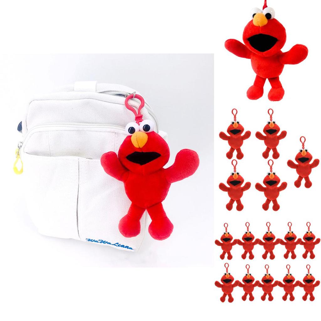 Sesame Street Elmo Plush Doll Adorable Red Stuffed Toy For Kids Gift Collectible