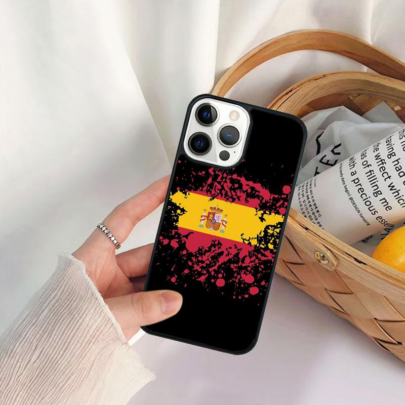 Spain Flag Phone Case For iPhone 17 Air 16 15 14 11 12 13 Pro  MAX Plus coque Cover Shell