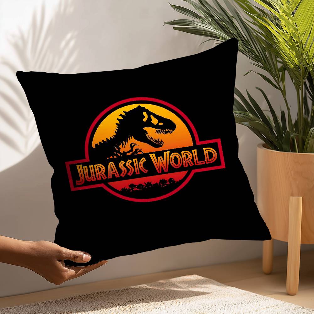 Moive J-Jurassic World Pillow Case Plush Fabric Soft  Pillowcase Double Sided Print Cushion Cover Household Gifts