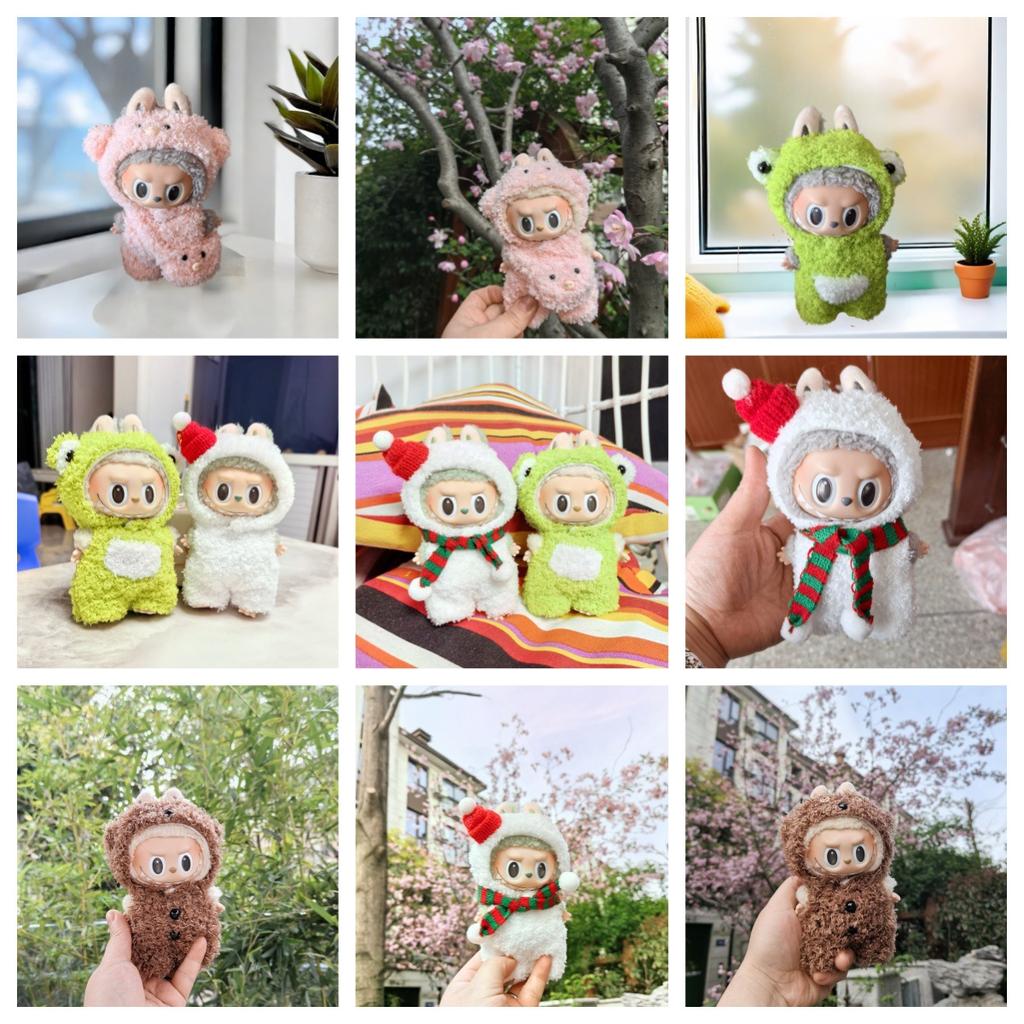 {Baby Clothes Only} 17cm Pendant Clothes Pink Pig Frog Set Little Snowman Set Christmas
