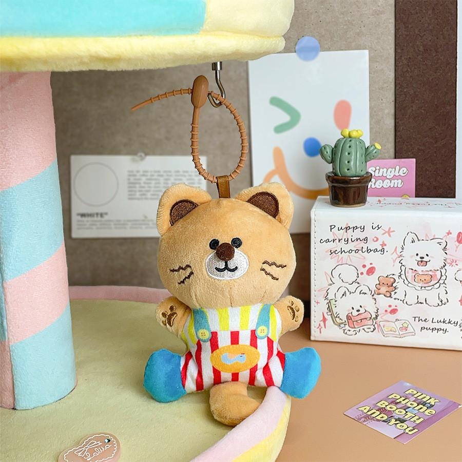 Plush Animal Keychain With Cartoon Design For Kids And Teens Gift