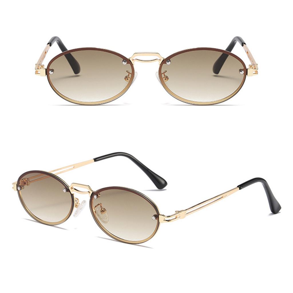 Fashion Sunglasses For Men Women Oval Small Sun Glasses Uv400 Protection Vintage Eyewear Retro Sunglass