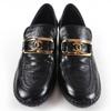 Great CHANEL loafers COCO Mark leather black leather Women 36 22B G39320 Used