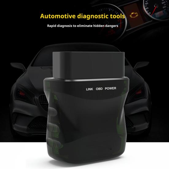 Bluetooth-compatible Wireless OBD2 Scanner Reader No Battery Required Auto-Connect Clear Error Code Live