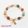 Cloisonné Enamel Floral Peace Buckle Bracelet - Luminous, High-End Jewelry for Women