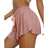 Pleated Women Athletic Tennis Sports Skirts With Shorts Mini Underwear Skirts