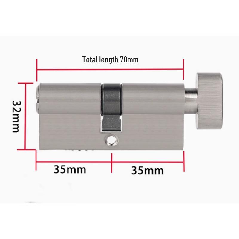 Zinc Alloy Flat Ring Universal Indoor Door Lock