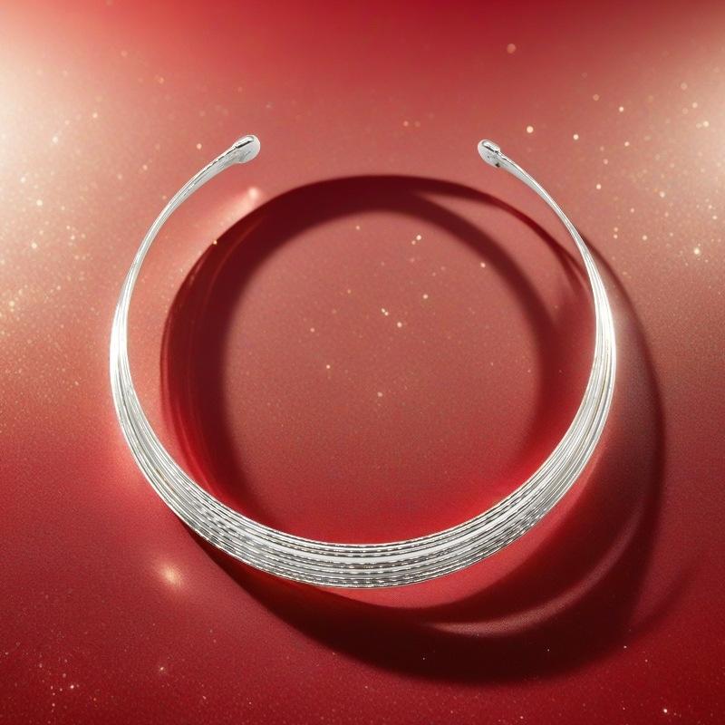 

2025 Новый Крутой Стиль Металлический Трехслойный Чокер Премиум Платиновый Воротник Цепочка на Шею Аксессуары для Женщин