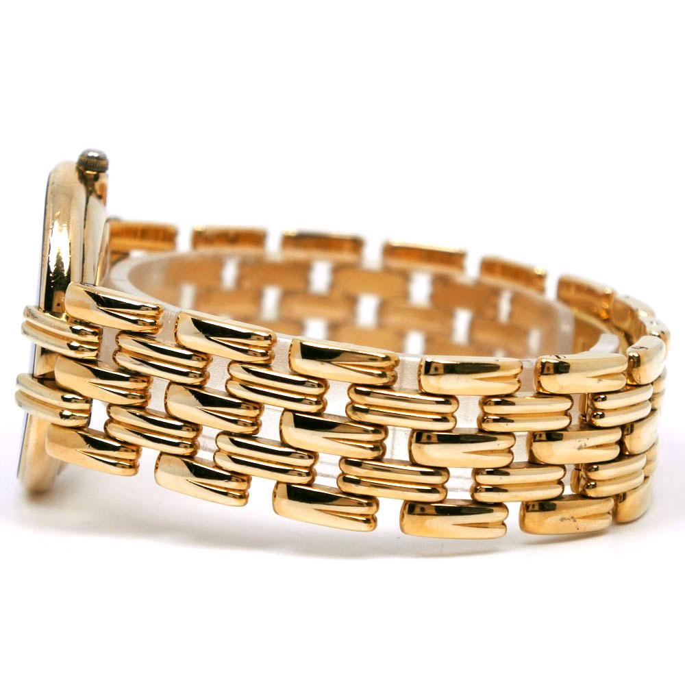 Dior Bagira Uhren 47 154-2 schwarzes Zifferblatt Vergoldet Quarz Analoge Anzeige Herren Gebraucht