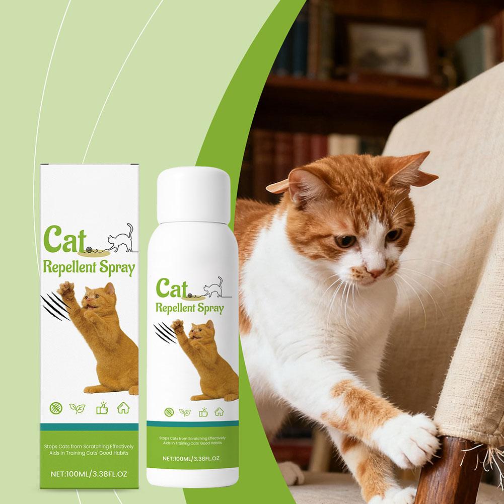 Mobilya için 100ml Kedi Tırmalama Önleyici Sprey Güvenli Çizilme Önleyici Sprey Kediler Kanepe Halı Korur Evcil Hayvan Davranışı Eğitim Yardımcısı