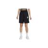 Nike Plant Embroidery Comfortable Quick-Dry Breathable Elastic Drawstring Casual Shorts Women shorts Black HJ9424-010