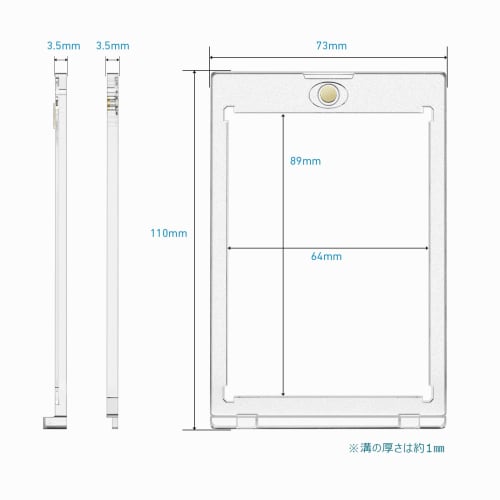 Card Loader, Trading Card Case, Magnetic Loader, Card Display Case, Protective Storage, Acrylic Trading Card Case, Compatible with Yu-Gi-Oh!, Pokemon,