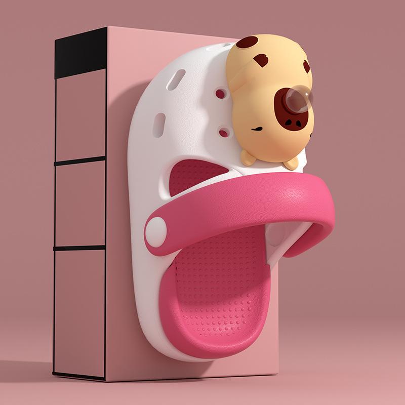 Capybara Kinderlochschuhe Jungen Sommer Zuhause Indoor Kinder Mädchen Baby Tragen Strand Coole Hausschuhe