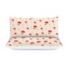 Red Cartoon Mushroom Three-Piece Quilt Cover Digital Printing Bedding Set Bed Cover