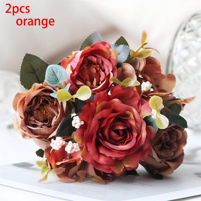 Artificial flowers, artificial flowers, peony flowers, artificial rose flowers, fake flowers, artificial flowers, home decoration