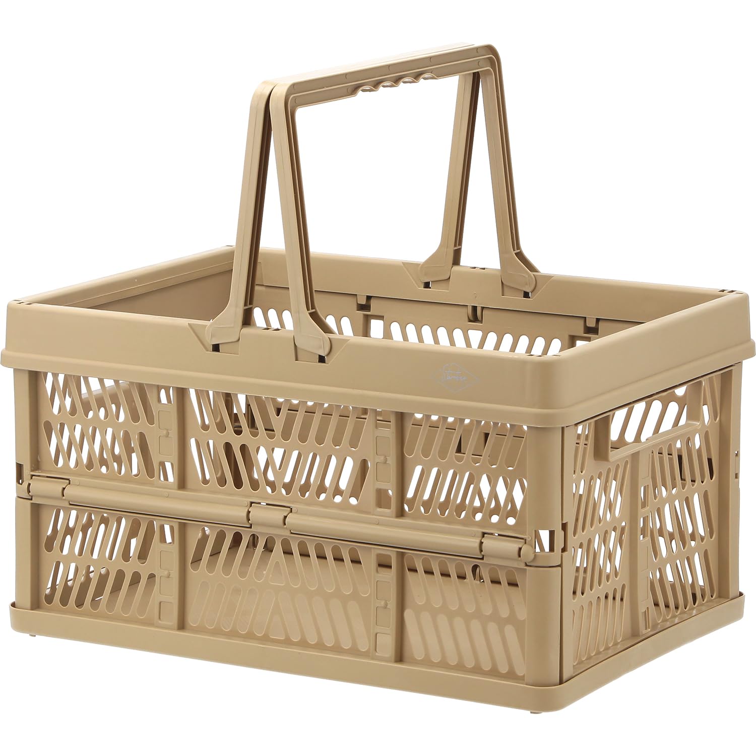 

Fuji Boeki Folding Container Basket Width 45 x Depth x Height 25 cm Beige With handle Easy to carry Capacity 26L L size 86451 31.5 бежевый
