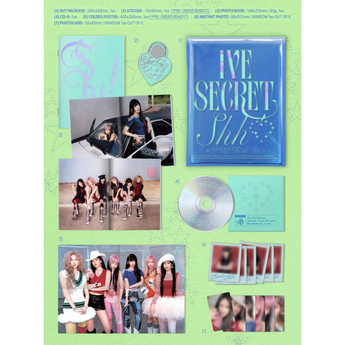 

IVE - IVE SECRET / 4th EP Album Shh! ver. (Blue)