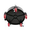 F9-11.5 Inch Bucket Dolly Easy Push Removable Rolling Bucket Dolly 5 Roll Swivel Casters To Move 360 Degree Turning Black