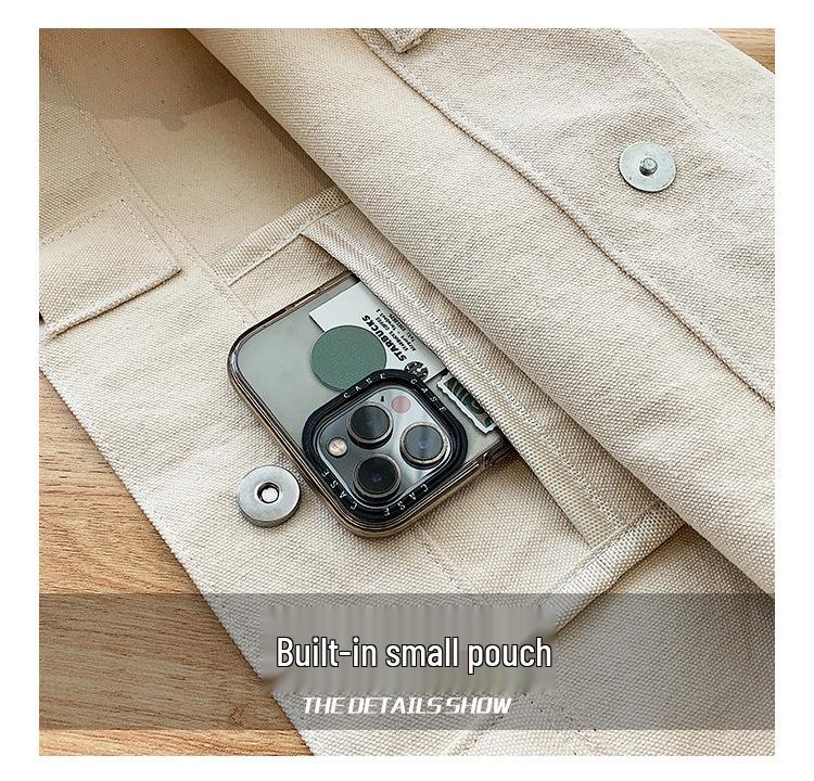 2024 Trendy Women's Canvas Crossbody Tote Bag