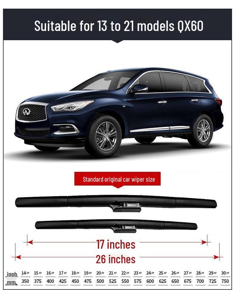 Infiniti QX60 Original Wiper Blade Rubber Strip (2015-2018 Models)