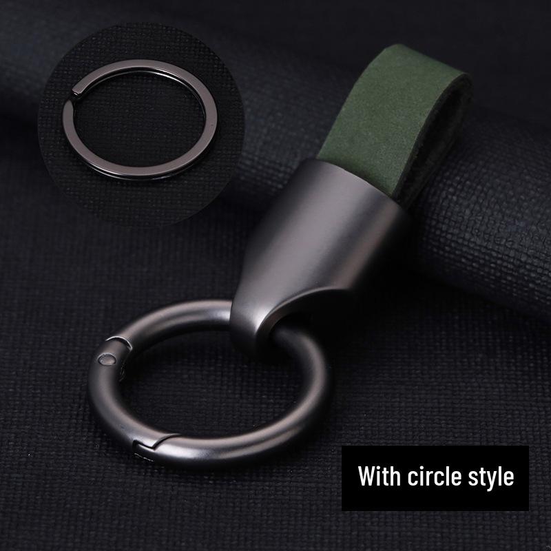 High-End Minimalist Suede Car Keychain Pendant for Men & Women