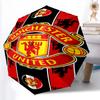 1pz Ombrello Automatico Robusto a 8 Stecche, Ombrello Manchester United Manchester City, Stampato Digitalmente, Ombrello Pieghevole per Uso Esterno in Movimento
