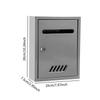 Wall Mounted Mailbox Letter Box Mail Insertion Locking Mail Box for Outdoor Office Front Door House External Home Decoration