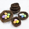 2025 Paște Cuib de Pasăre Natural Artificial Cuib Ou de Paște Artizanal Cuib Decor de Paște pentru Casă Grădină Decor Craft DIY
